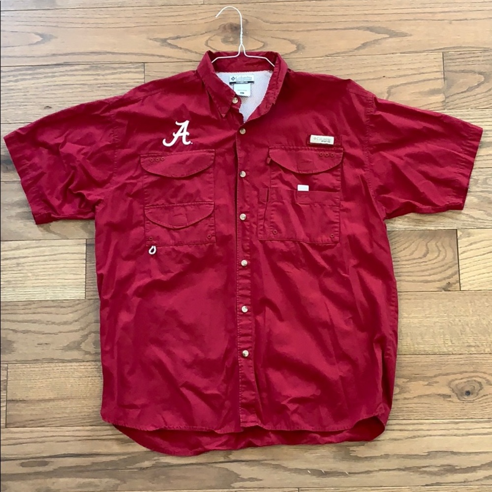 Men’s L Alabama Columbia PFG Fishing Shirt